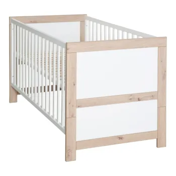 Patut alb/in culoare naturala 70x140 cm Malo - Roba imagine