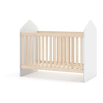 Patut alb/in culoare naturala cu aspect de lemn de pin 60x120 cm Estefania - Marckeric imagine