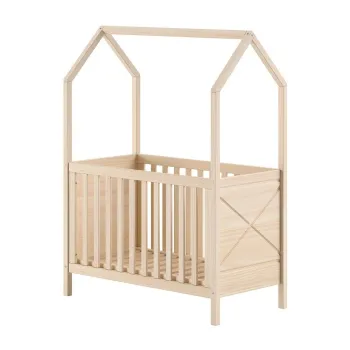 Patut in culoare naturala din lemn de pin cu inaltime reglabila 60x120 cm Scott - Vipack imagine