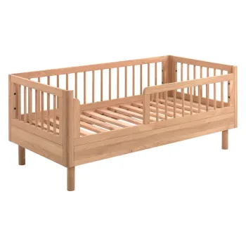 Patut in culoare naturala din lemn de stejar 70x140 cm Forrest - Vipack imagine