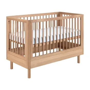 Patut in culoare naturala din lemn de stejar cu inaltime reglabila 60x120 cm Forrest - Vipack imagine