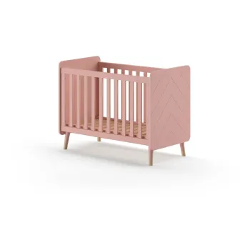 Patut roz din lemn masiv de pin 60x120 cm BILLY - Vipack imagine