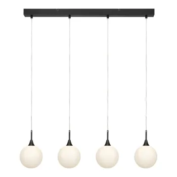 Pendul cu 4 becuri Markslojd Quattro, negru imagine