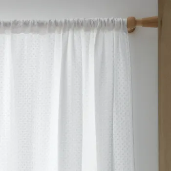 Perdea alba 140x183 cm Muscat Waffle - Pineapple Elephant imagine