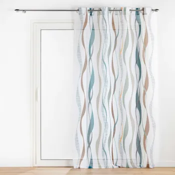 Perdea alba/albastra 140x280 cm Lisana - douceur d'interieur imagine