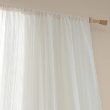 Perdea alba din bumbac 140x137 cm Zofia Broderie Anglaise - Pineapple Elephant imagine