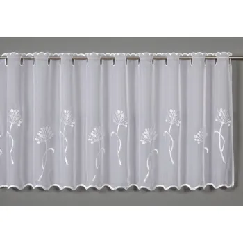 Perdea alba din voal 140x48 cm Dandelion - Sehlbach imagine