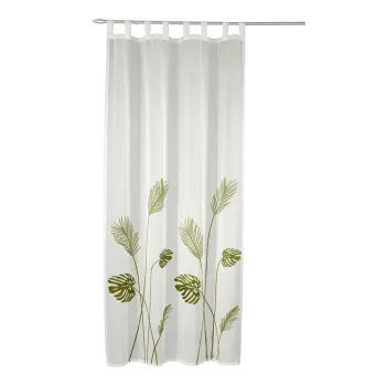 Perdea alba-verde din voal 135x245 cm - Sehlbach imagine