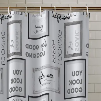 Perdea de dus 180x180 cm Relax and Unwind - Catherine Lansfield imagine