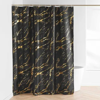 Perdea de dus 180x200 cm Aquamarbre - douceur d'interieur imagine