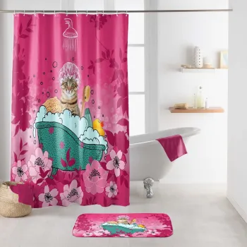 Perdea de dus 180x200 cm Chatibulle - douceur d'interieur imagine