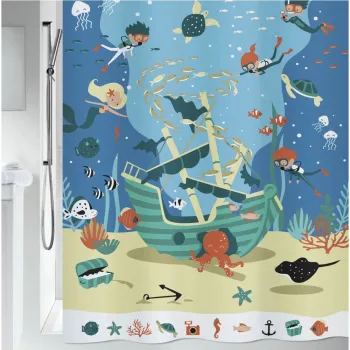 Perdea de dus 180x200 cm Pirates - Spirella imagine