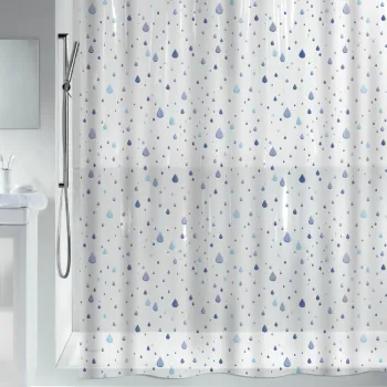 Perdea de dus 180x200 cm Waterdrop - Spirella imagine
