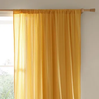 Perdea galbena 140x183 cm Zofia Broderie Anglaise - Pineapple Elephant imagine