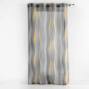 Perdea gri din voal 140x240 cm Ondulys - douceur d'interieur imagine