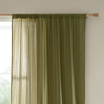 Perdea kaki 140x229 cm Zofia Broderie Anglaise - Pineapple Elephant imagine