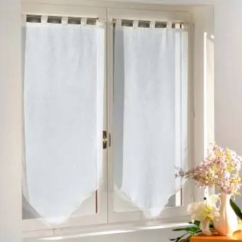 Perdele albe 2 buc. 60x160 cm Luminea - douceur d'interieur imagine