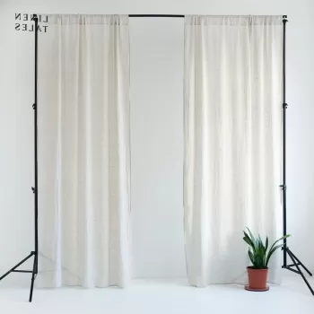 Perdele crem 2 buc. 130x250 cm Daytime - Linen Tales imagine