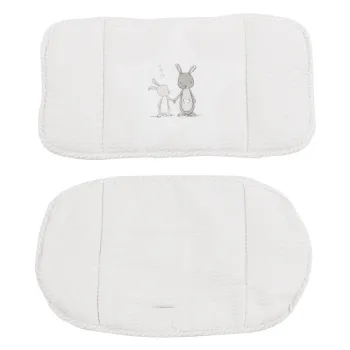 Perna de scaun pentru copii alba Fox & Bunny - Roba imagine