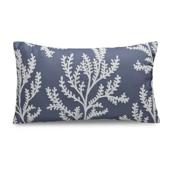 Perna decorativa 30x50 cm Coral Leaf Embroidered - Catherine Lansfield imagine