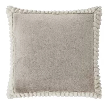 Perna decorativa 55x55 cm Velvet and Faux Fur - Catherine Lansfield imagine