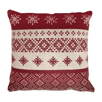 Perna decorativa din bumbac 40x40 cm cu model de Craciun Etoilea - douceur d'interieur imagine