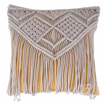 Perna decorativa din material textil 45x45 cm Macrame - Villa d'Este imagine