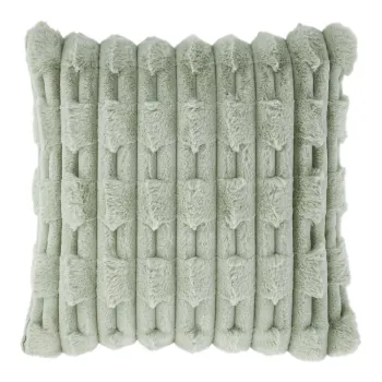 Perna decorativa din microplus/cocolino 50x50 cm Carved Fur - Bianca imagine