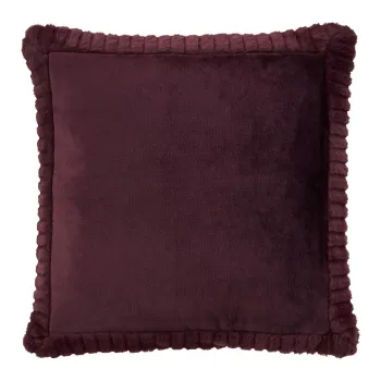 Perna decorativa din microplus/cocolino 55x55 cm Velvet and Faux Fur - Catherine Lansfield imagine