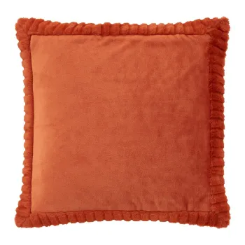 Perna decorativa din microplus/cocolino 55x55 cm Velvet and Faux Fur - Catherine Lansfield imagine