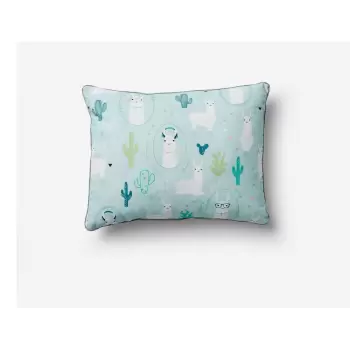 Perna decorativa pentru copii Pinio Llamas, 40 x 55 cm, albastru imagine