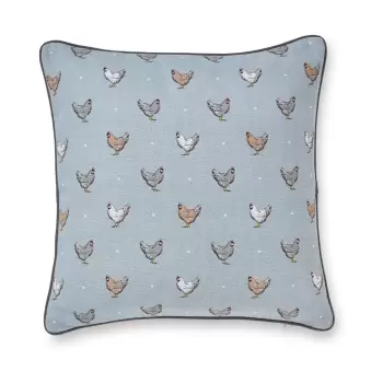 Perna din bumbac Cooksmart (R) Farmers Kitchen, 45 x 45 cm, albastru imagine