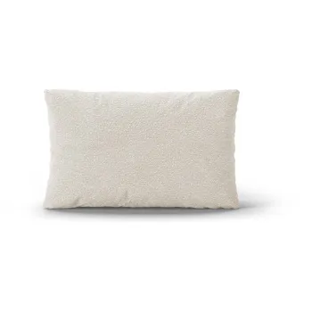 Perna pentru canapea alba cu tapiterie din tesatura boucle Poppy - Micadoni imagine