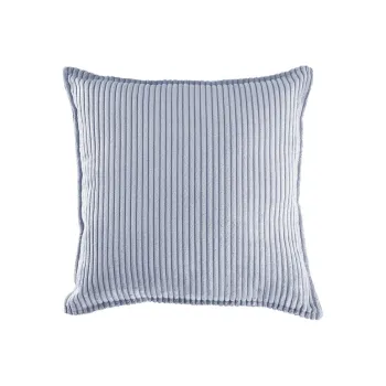 Perna pentru canapea pentru copii albastra cu tapiterie din catifea reiata Block - Wigiwama imagine