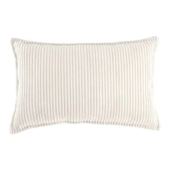 Perna pentru canapea pentru copii crem cu tapiterie din catifea reiata Bolster - Wigiwama imagine