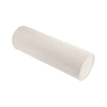 Perna pentru canapea pentru copii crem cu tapiterie din catifea reiata Roll - Wigiwama imagine