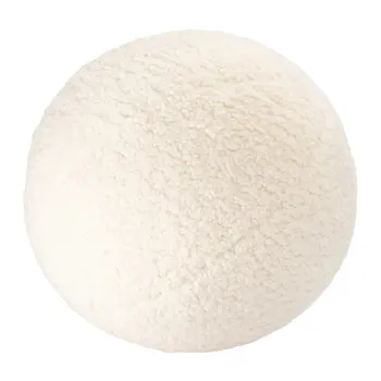 Perna pentru canapea pentru copii crem cu tapiterie din tesatura boucle Ball - Wigiwama imagine