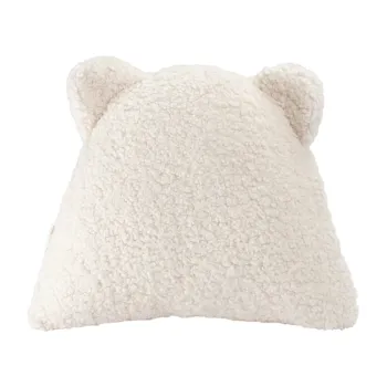 Perna pentru canapea pentru copii crem cu tapiterie din tesatura boucle Bear - Wigiwama imagine