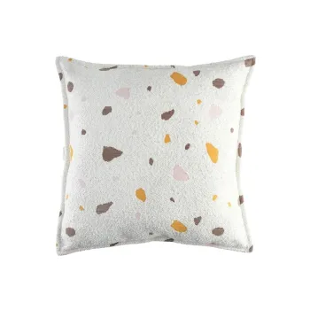 Perna pentru canapea pentru copii crem cu tapiterie din tesatura boucle/cu tapiterie din chenille Terrazzo Block - Wigiwama imagine