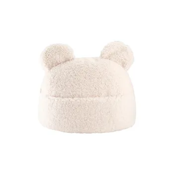 Perna pentru canapea pentru copii crem cu tapiterie din tesatura boucle Teddy Pouch - Wigiwama imagine