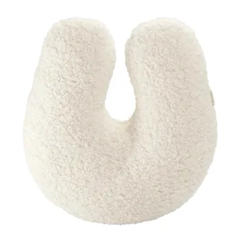 Perna pentru canapea pentru copii crem cu tapiterie din tesatura boucle U - Wigiwama imagine