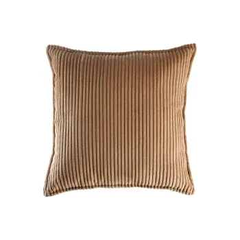 Perna pentru canapea pentru copii maro cu tapiterie din catifea reiata Block - Wigiwama imagine