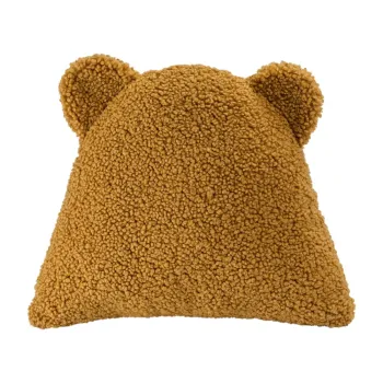 Perna pentru canapea pentru copii maro cu tapiterie din tesatura boucle Bear - Wigiwama imagine