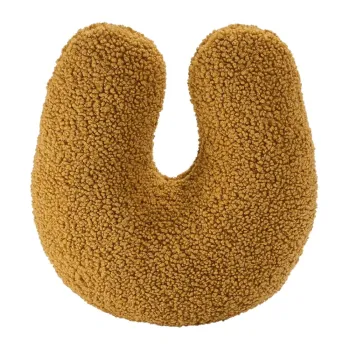 Perna pentru canapea pentru copii maro cu tapiterie din tesatura boucle U - Wigiwama imagine