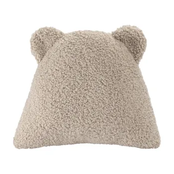 Perna pentru canapea pentru copii maro deschis cu tapiterie din tesatura boucle Bear - Wigiwama imagine