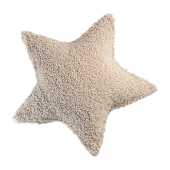 Perna pentru canapea pentru copii maro deschis cu tapiterie din tesatura boucle Star - Wigiwama imagine
