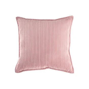 Perna pentru canapea pentru copii roz cu tapiterie din catifea reiata Block - Wigiwama imagine