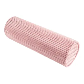 Perna pentru canapea pentru copii roz cu tapiterie din catifea reiata Roll - Wigiwama imagine