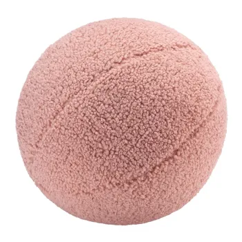 Perna pentru canapea pentru copii roz cu tapiterie din tesatura boucle Ball - Wigiwama imagine
