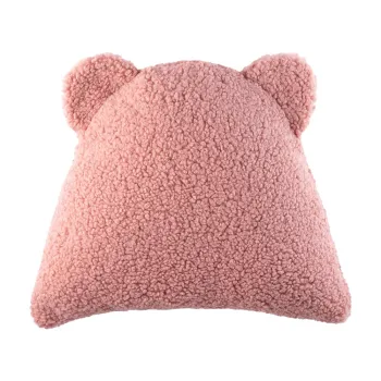 Perna pentru canapea pentru copii roz cu tapiterie din tesatura boucle Bear - Wigiwama imagine